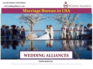 Best Marriage Bureau in USA