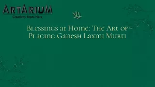 Ganesh Laxmi Murti Position Guide – theartarium