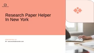 Research Paper Helper In New York