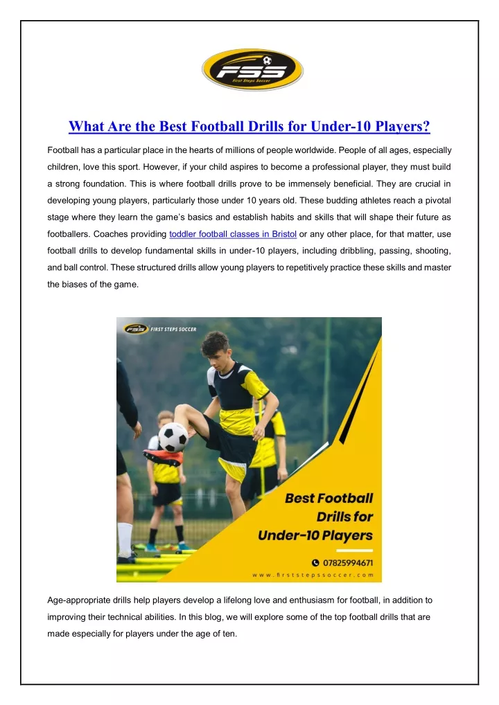 what are the best football drills for under