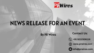 news release for an event