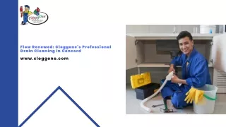 Flow Renewed Cloggone's Professional Drain Cleaning in Concord