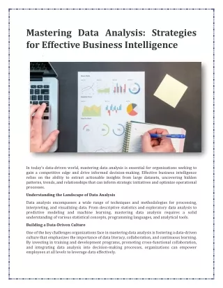 mastering data analysis strategies for effective
