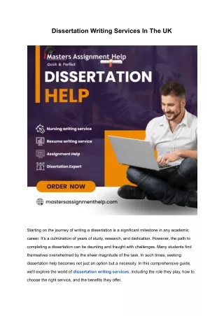 dissertation writing services in the uk