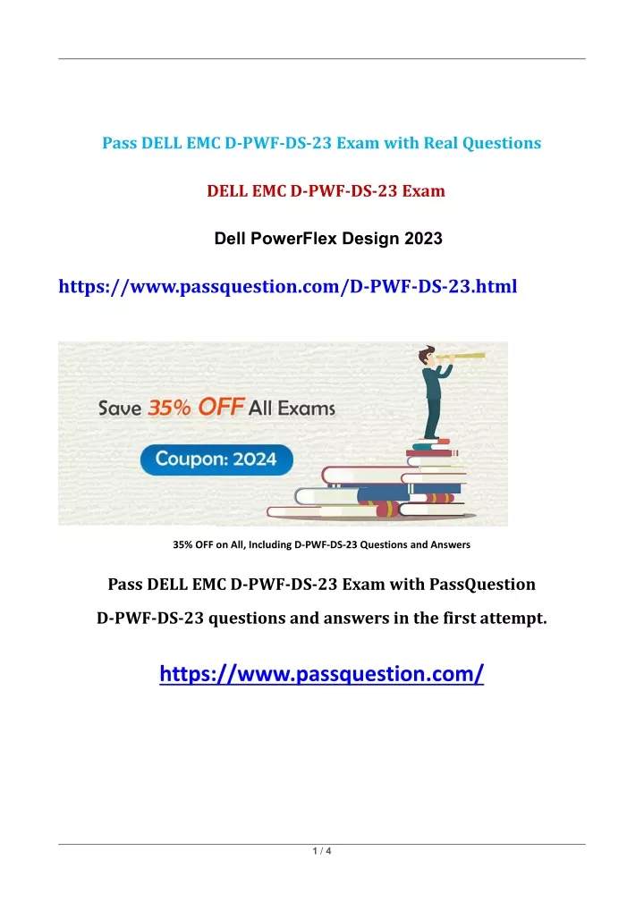 pass dell emc d pwf ds 23 exam with real questions