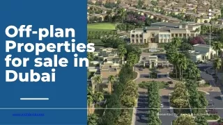 off plan properties for sale in dubai