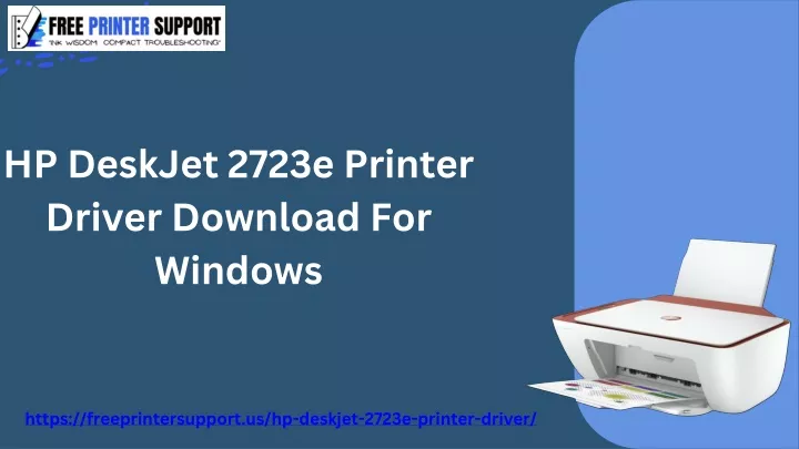 hp deskjet 2723e printer driver download