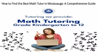 how to find the best math tutor in mississauga
