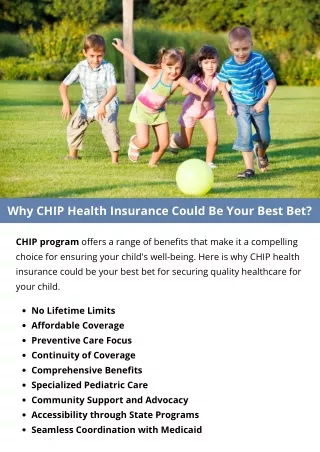 Why CHIP Health Insurance Could Be Your Best Bet?