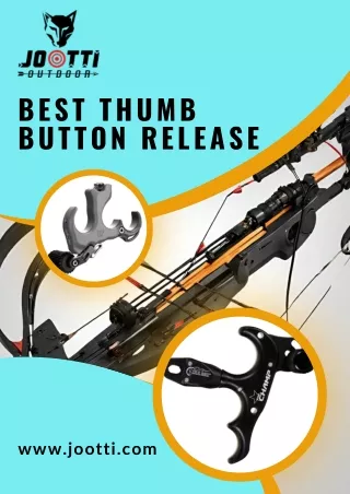Enhance Your Game with the Top-Rated Thumb Button Release for Archery at Jootti Archery