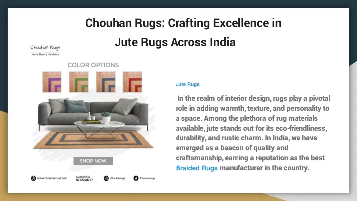 chouhan rugs crafting excellence in jute rugs