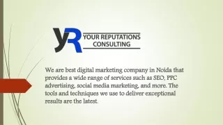 The Best Digital Marketing Agency in Noida - YRC
