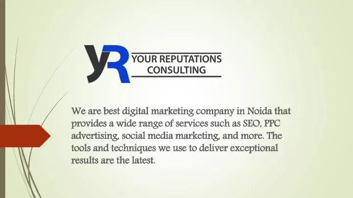 we are best digital marketing company in noida