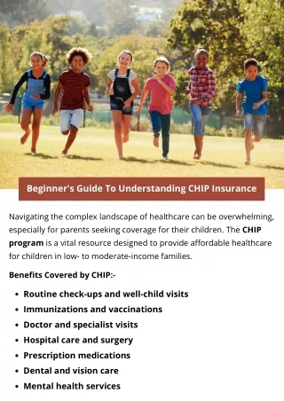 Beginner's Guide To Understanding CHIP Insurance