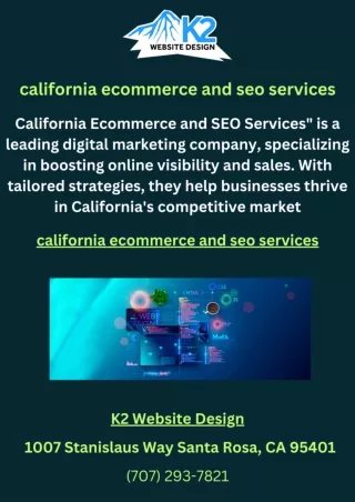 california ecommerce and seo services
