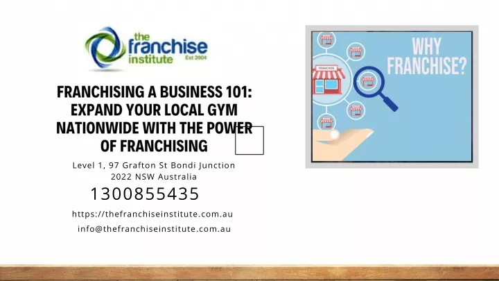 franchising a business 101 expand your local