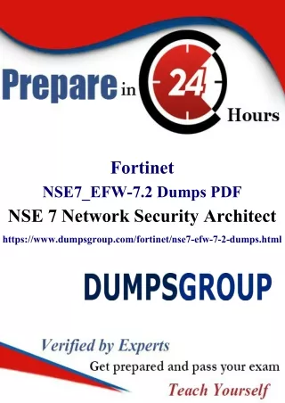 Explore DumpsGroup NSE7_EFW-7.2 Study Material: Your Path to Success!