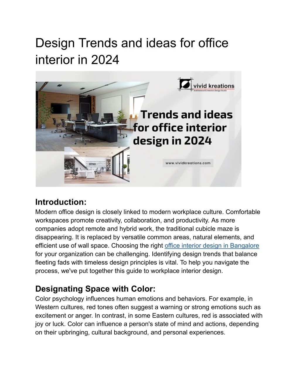 PPT - Design Trends and ideas for office interior in 2024 PowerPoint ...