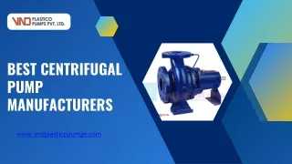 best centrifugal pump manufacturers