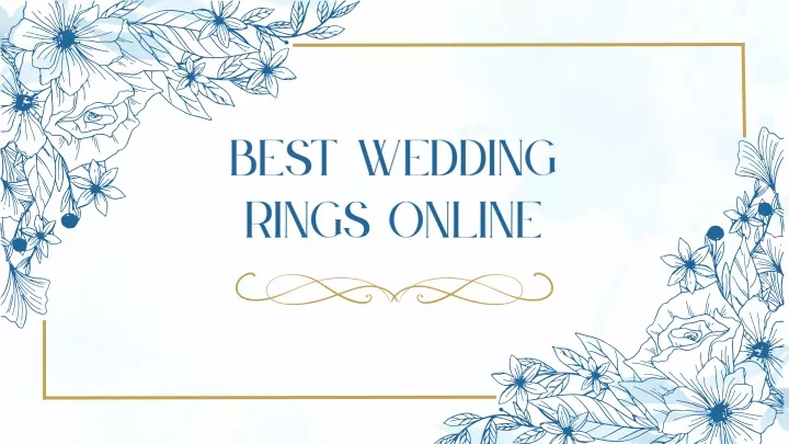 best wedding rings online