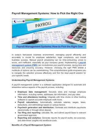 _Payroll Management Systems_ How to Pick the Right One