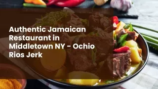 Authentic Jamaican Restaurant in Middletown NY