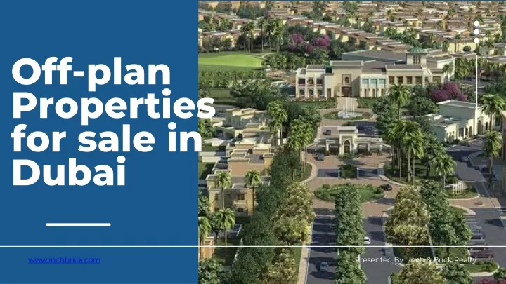 off plan properties for sale in dubai