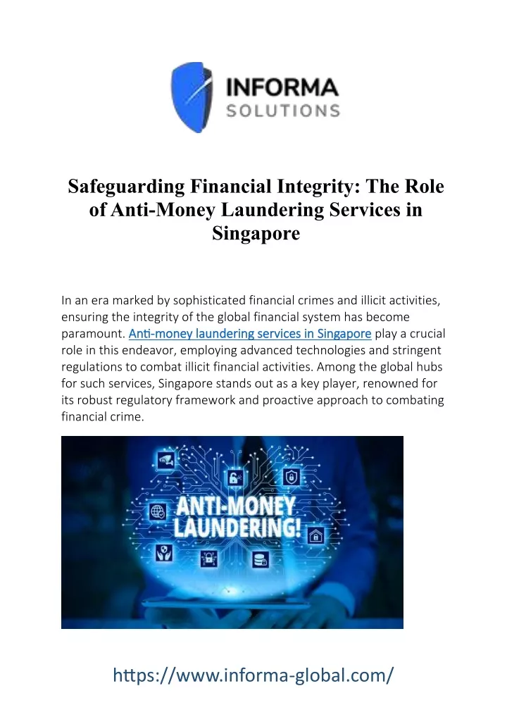 safeguarding financial integrity the role of anti