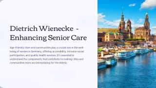 Dietrich Wienecke Verbesserung der Seniorenbetreuung