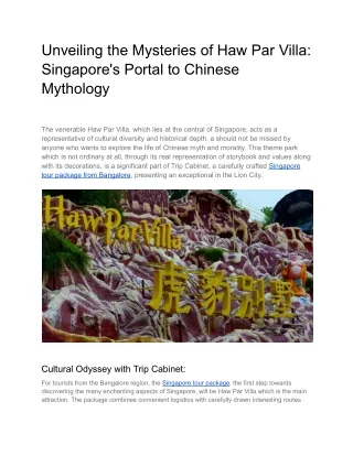 Unveiling the Mysteries of Haw Par Villa_ Singapore's Portal to Chinese Mythology-compressed