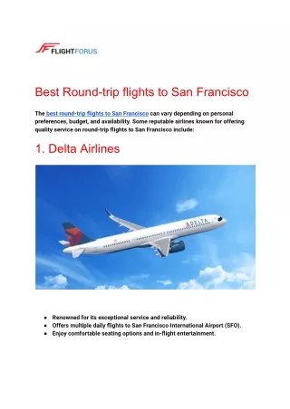 Best Round-trip flights to San Francisco