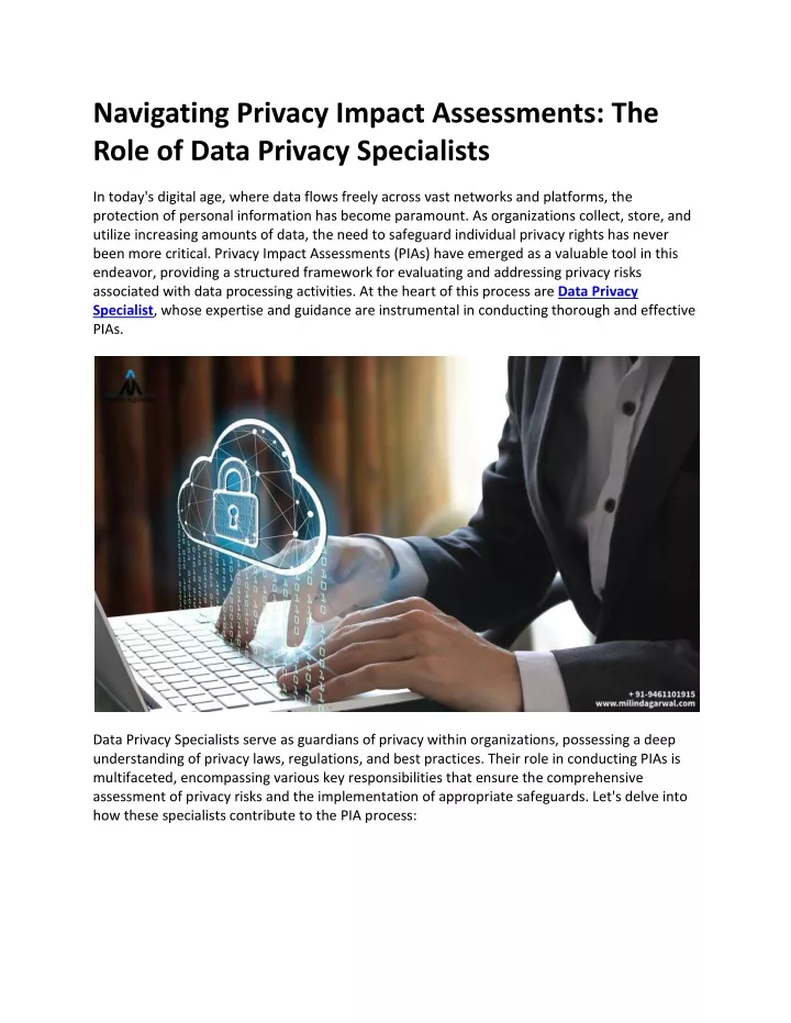 navigating privacy impact assessments the role