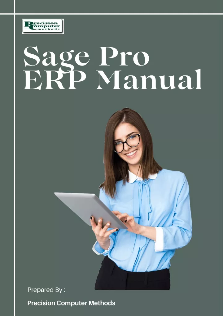 sage pro erp manual