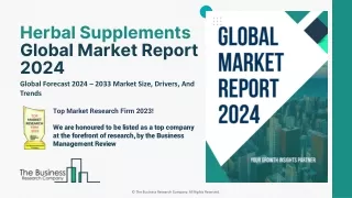 Herbal Supplements Market Size, Growth, Trends, Outlook Report 2033