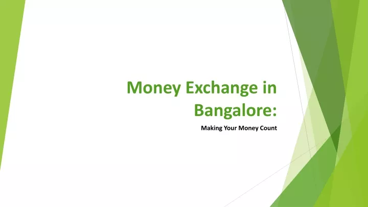money exchange in bangalore