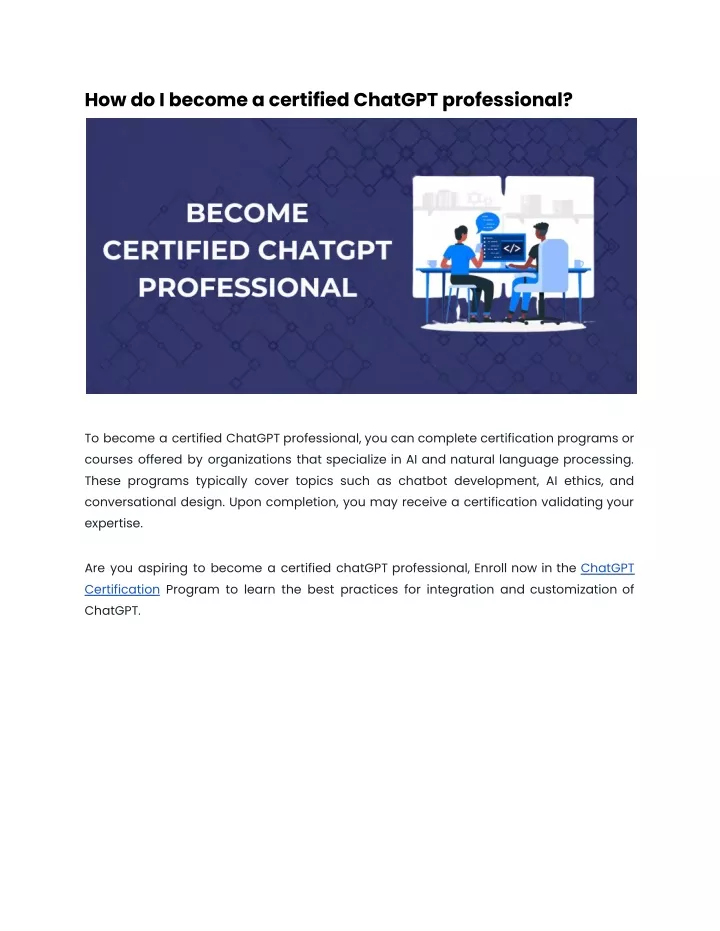 how do i become a certified chatgpt professional