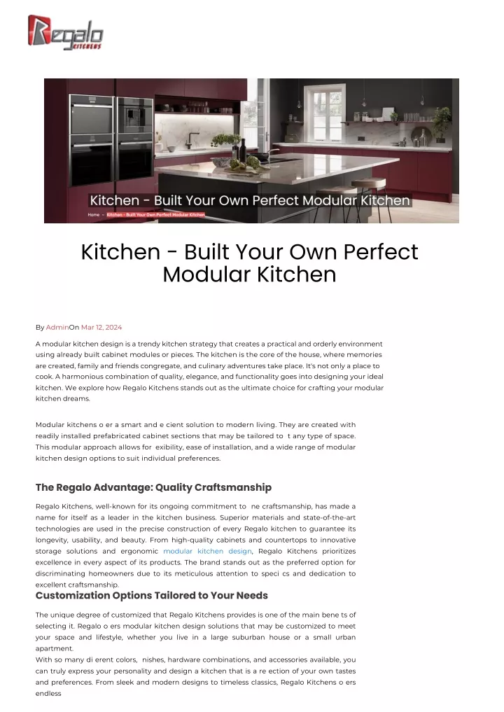 kitchen built your own perfect modular kitchen