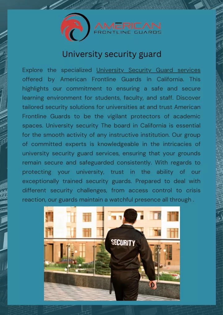 university security guard