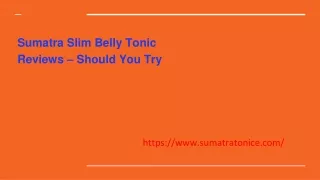 Sumatra Slim Belly Tonic Reviews – Should You Try (2)