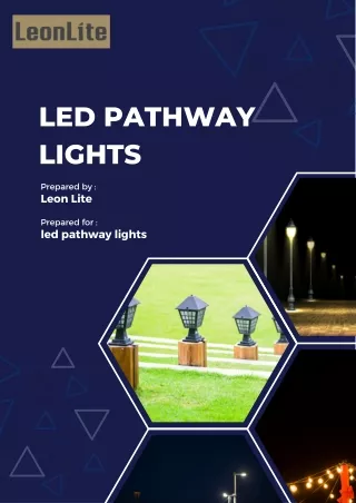 Brighten Your Path: LED Pathway Lights for Safe and Stunning Walkways