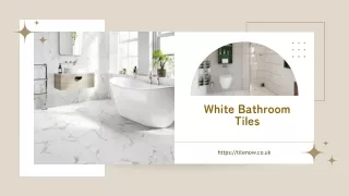 Modern White Bathroom Tiles - TileNow