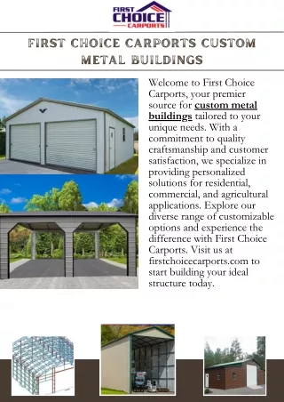 Best Custom Metal Buildings to Suit Your Needs