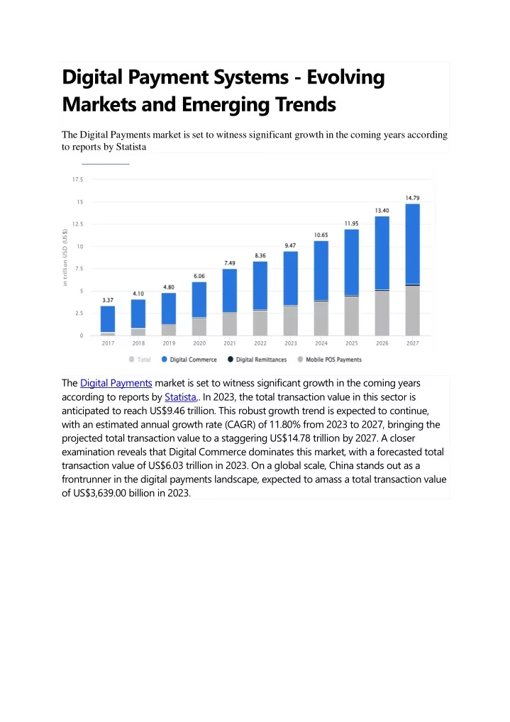 digital payment systems evolving markets