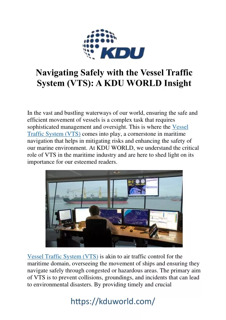 navigating safely with the vessel traffic system