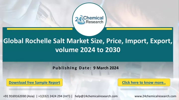 global rochelle salt market size price import