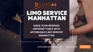 Make Your Wedding Unforgettable with Affordable Limo Rental Manhattan