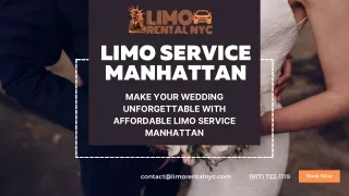 Make Your Wedding Unforgettable with Affordable Limo Service Manhattan