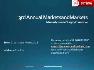 Minimally Invasive Surgery Conference | 21st - 22nd March 2024