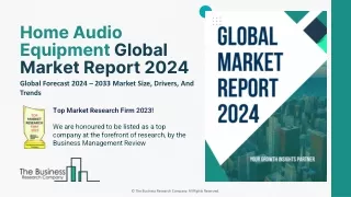 Home Audio Equipment Market Insights, Future Outlook And Forecast 2024-2033