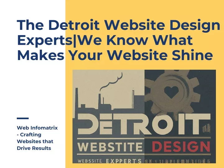 the detroit website design experts we know what